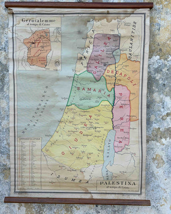 TELA ESCOLAR MAPA DA PALESTINA