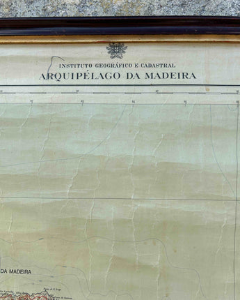 TELA DE MAPA DO ARQUIPÉLAGO DA MADEIRA