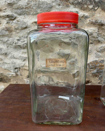 FRASCOS DE VIDRO DAS MERCEARIAS ANTIGAS - trio