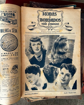 BROCHURA DE MODA DOS ANOS 1950