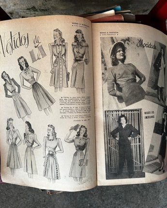 BROCHURA DE MODA DOS ANOS 1950
